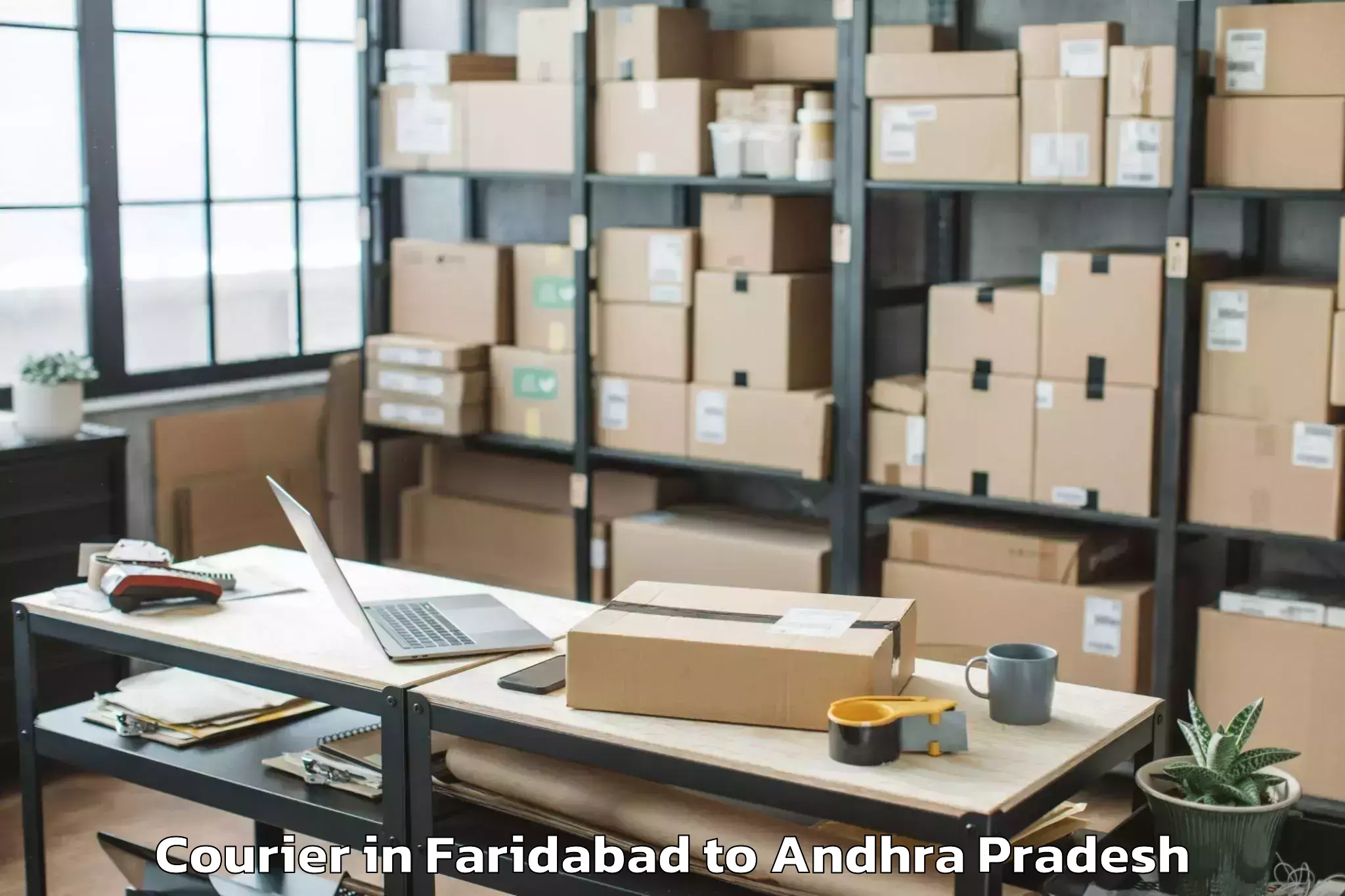 Faridabad to Kakinada Rural Courier Booking